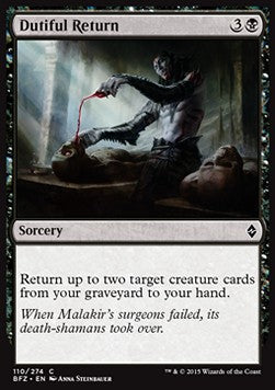 Dutiful Return - Battle for Zendikar (Common) [BFZ-110]