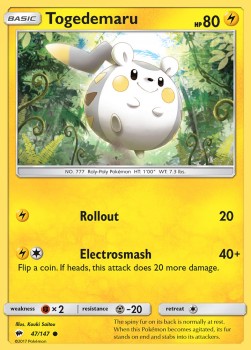 Togedemaru - Burning Shadows (Common) [BUS-47]