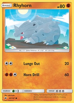 Rhyhorn - Burning Shadows (Common) [BUS-65]