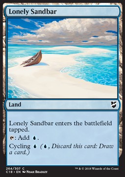 Lonely Sandbar - Commander 2018 (Common) [C18-264]
