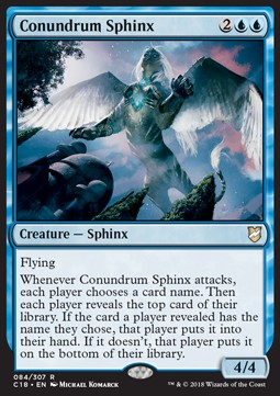 Conundrum Sphinx - Commander 2018 (Rare) [C18-84]