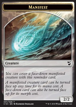 Manifest Token // Angel Token (W 4/4) - Commander 2018 (Token) [C18-T 01/03]