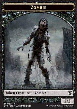 Zombie Token (B 2/2) // Shapeshifter Token - Commander 2018 (Token) [C18-T 09/02]