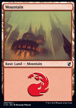 Mountain (V.3) - Commander 2019 (Land) [C19-299]