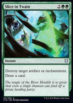 Slice in Twain - Commander 2019 (Uncommon) [C19-181]