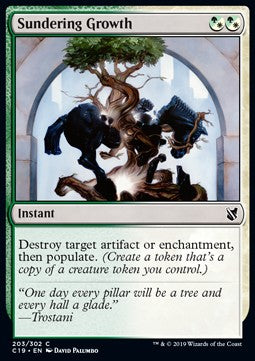 Sundering Growth - Commander 2019 (Common) [C19-203]