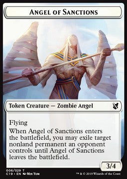 Angel of Sanctions Token // Horror Token (A */*) - Commander 2019 (Token) [C19-T 6/23]