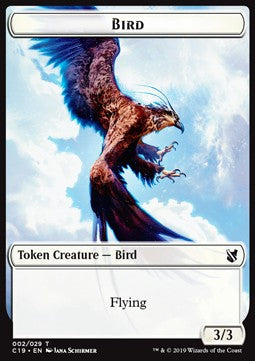 Bird Token (W 3/3) // Sculpture Token (A */*) - Commander 2019 (Token) [C19-T 2/24]