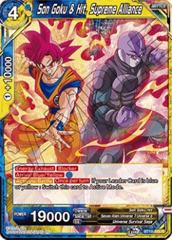 Son Goku & Hit, Supreme Alliance - Rise of the Unison Warrior (Rare) [BT10-145]