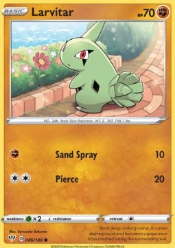 Larvitar - Darkness Ablaze (Common) [DAA-86]