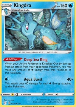 Kingdra - Battle Styles (Holo Rare) [BST-33]