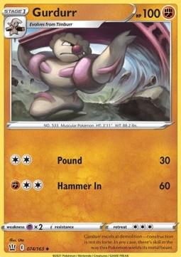 Gurdurr - Battle Styles (Uncommon) [BST-74]