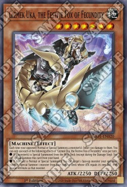 Gizmek Uka, the Festive Fox of Fecundity - Egyptian God Deck: Obelisk the Tormentor (Common) [EGO1-020]