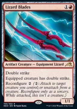 Lizard Blades - Kamigawa: Neon Dynasty (Rare) [NEO-153]