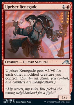 Upriser Renegade - Kamigawa: Neon Dynasty (Uncommon) [NEO-170]