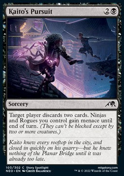 Kaito's Pursuit - Kamigawa: Neon Dynasty (Common) [NEO-103]
