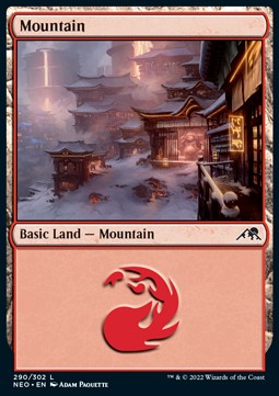Mountain (V.4) - Kamigawa: Neon Dynasty (Land) [NEO-290]