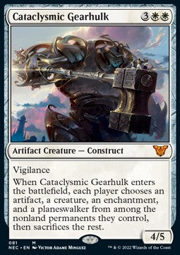 Cataclysmic Gearhulk - Commander: Kamigawa: Neon Dynasty (Mythic) [NEC-81]