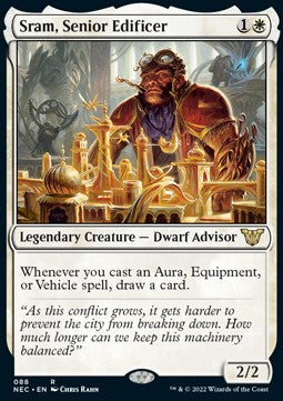 Sram, Senior Edificer - Commander: Kamigawa: Neon Dynasty (Rare) [NEC-88]
