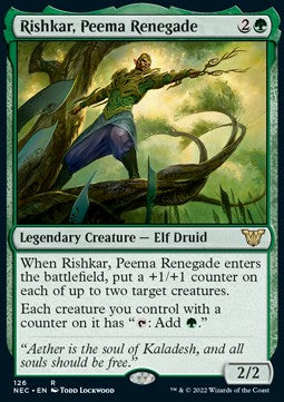 Rishkar, Peema Renegade - Commander: Kamigawa: Neon Dynasty (Rare) [NEC-126]