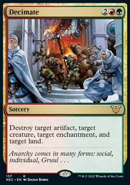 Decimate - Commander: Kamigawa: Neon Dynasty (Rare) [NEC-137]