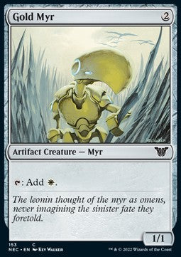 Gold Myr - Commander: Kamigawa: Neon Dynasty (Common) [NEC-153]