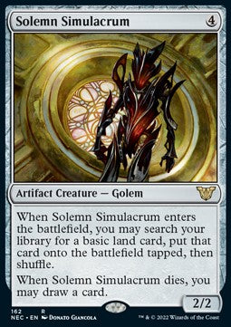 Solemn Simulacrum - Commander: Kamigawa: Neon Dynasty (Rare) [NEC-162]