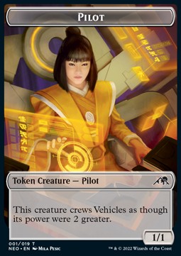 Pilot Token (C 1/1) // Myr Token (A 2/2) - Commander: Kamigawa: Neon Dynasty (Token) [NEC-T 1/11]