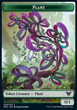 Plant Token (G 0/1) // Treasure Token - Commander: Kamigawa: Neon Dynasty (Token) [NEC-T 9/17]