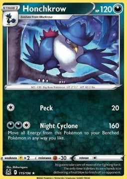 Honchkrow - Lost Origin (Rare) [LOR-115]