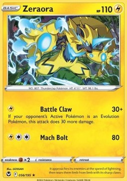 Zeraora - Silver Tempest (Rare) [SIT-056]