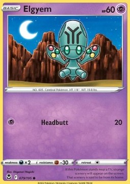 Elgyem - Silver Tempest (Common) [SIT-079]