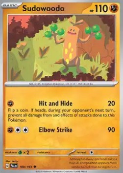 Sudowoodo - Paldea Evolved (Uncommon) [PAL-109]