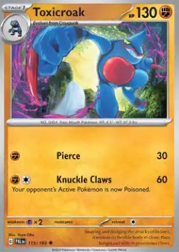 Toxicroak - Paldea Evolved (Uncommon) [PAL-115]