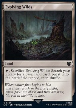Evolving Wilds - Commander: The Lord of the Rings: Tales of Middle-earth (Common) [LTC-306]