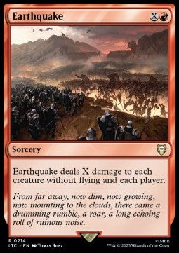 Earthquake - Commander: The Lord of the Rings: Tales of Middle-earth (Rare) [LTC-214]