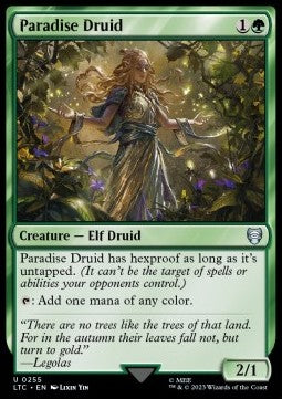 Paradise Druid - Commander: The Lord of the Rings: Tales of Middle-earth (Uncommon) [LTC-255]