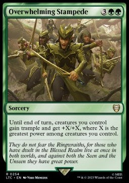 Overwhelming Stampede - Commander: The Lord of the Rings: Tales of Middle-earth (Rare) [LTC-254]