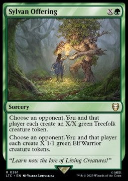 Sylvan Offering - Commander: The Lord of the Rings: Tales of Middle-earth (Rare) [LTC-261]