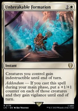 Unbreakable Formation - Commander: The Lord of the Rings: Tales of Middle-earth (Rare) [LTC-179]