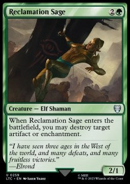Reclamation Sage - Commander: The Lord of the Rings: Tales of Middle-earth (Uncommon) [LTC-259]