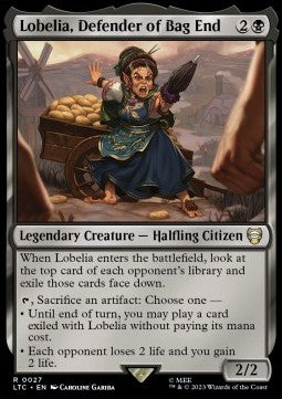 Lobelia, Defender of Bag End - Commander: The Lord of the Rings: Tales of Middle-earth (Rare) [LTC-27]