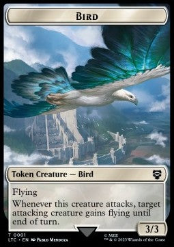 Bird Token (W 3/3 Attacks) // Goat Token (W 0/1) - Commander: The Lord of the Rings: Tales of Middle-earth: Extras (Token) [XLTC-T 1/2]