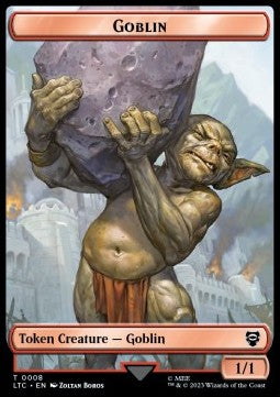 Goblin Token (R 1/1) // Wraith Token (B 3/3) - Commander: The Lord of the Rings: Tales of Middle-earth: Extras (Token) [XLTC-T 8/7]