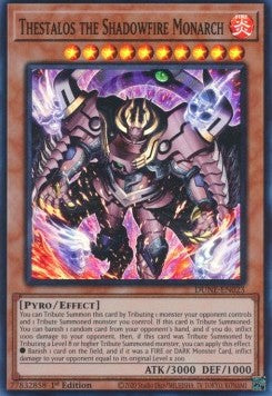 Thestalos the Shadowfire Monarch - Duelist Nexus (Super Rare) [DUNE-023]