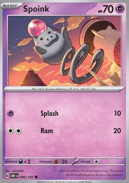 Spoink - Obsidian Flames (Common) [OBF-090]