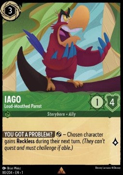 Iago - Loud-Mouthed Parrot - The First Chapter (Rare) [1TFC-80]