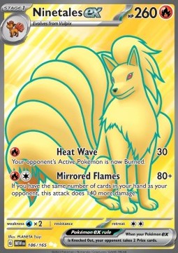 Ninetales ex - 151 (Ultra Rare) [MEW-186]