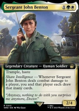 Sergeant John Benton (V.1) - Universes Beyond: Doctor Who: Extras (Rare) [XWHO-441]