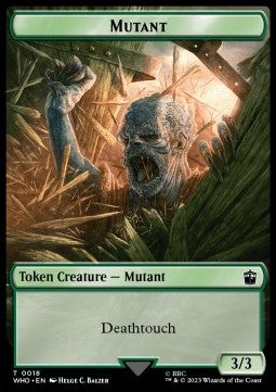 Mutant Token (G 3/3) // Alien Insect Token (GW 1/1) - Universes Beyond: Doctor Who: Extras (Token) [XWHO-T 18/19]